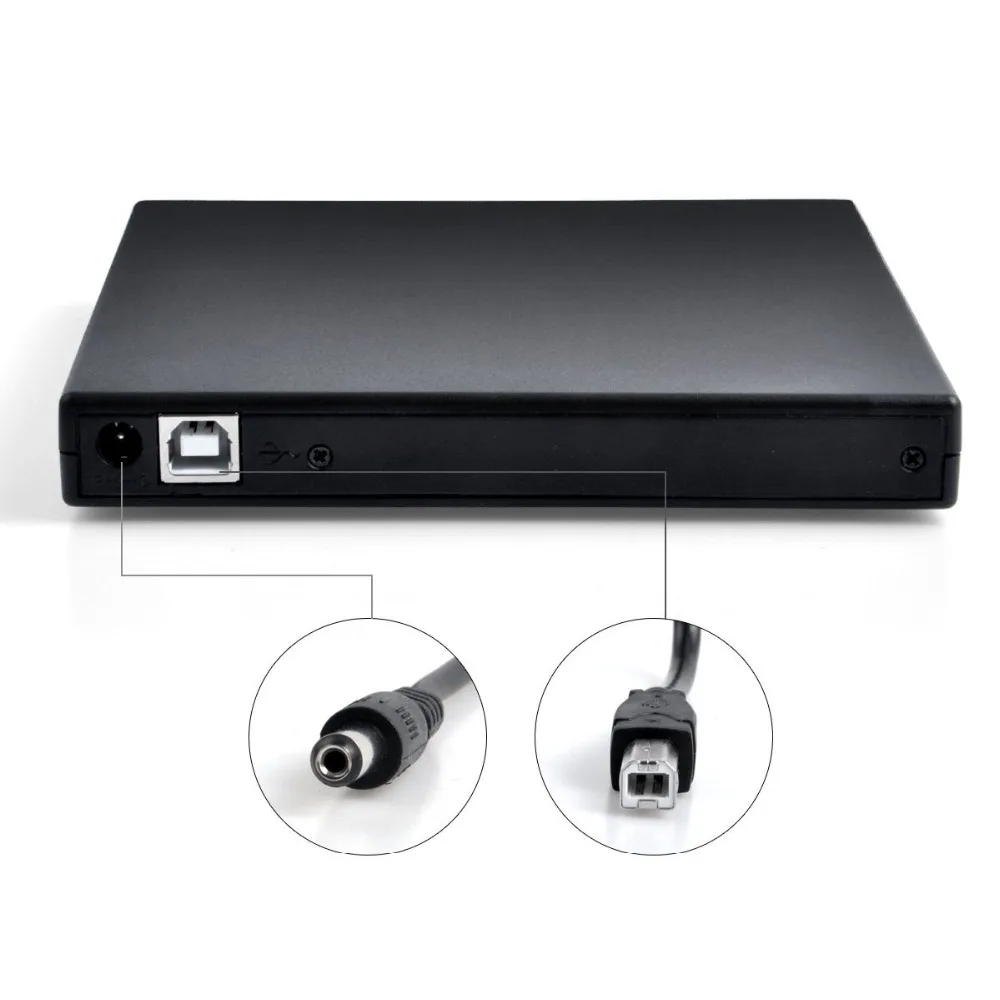Внешний USB 2 0 DVD RW CD Привод записывающая горелка CD/ROM плеер тонкий Portatil для WINDOWS