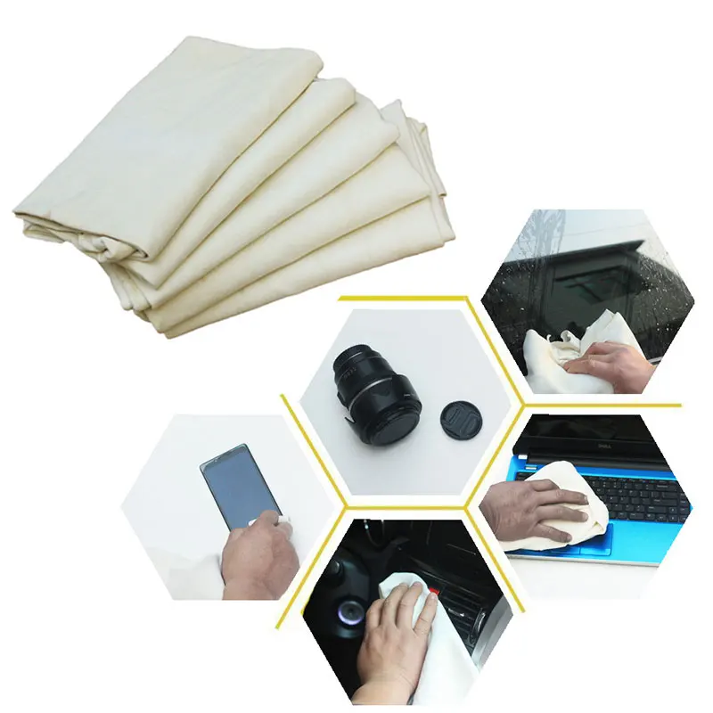 Новинка горячая сушка чистящее полотенце натуральная сушильная замша очищающая