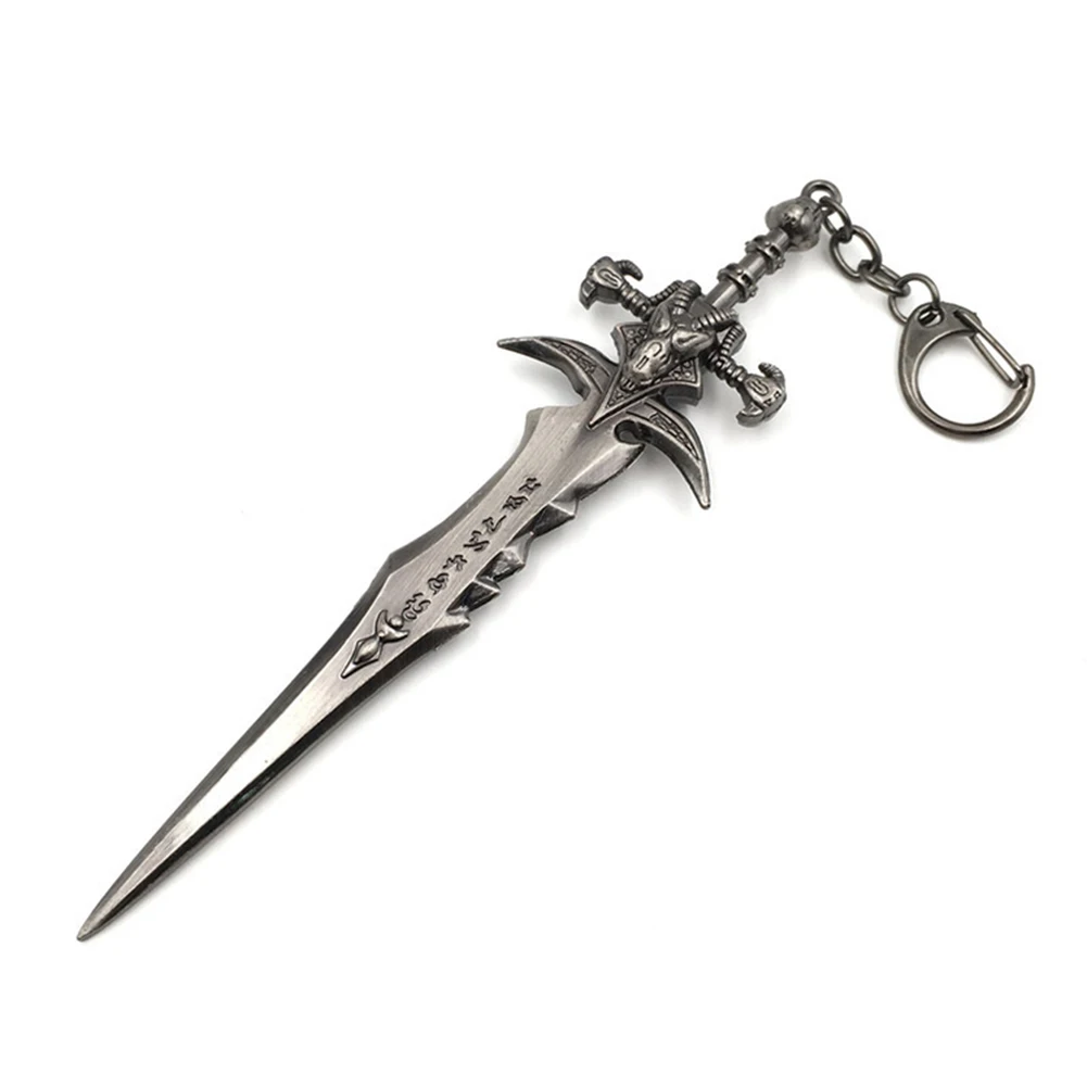 Bsarai WOW Frostmourne sword Sulfuras Hand of Ragnaros Grand Marshal's Battle Eagle Hammer Toy Model Key Chain Ring