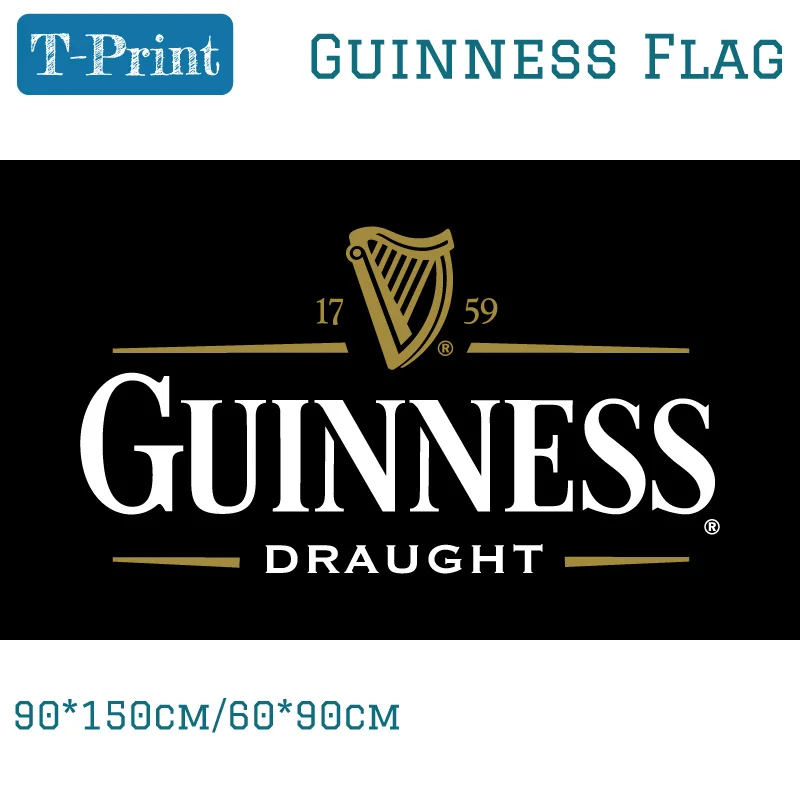 Пиво Guinness флаг 3x5ft пользовательские баннер 90x150 см 60x90 спортивный флаг|Флаги