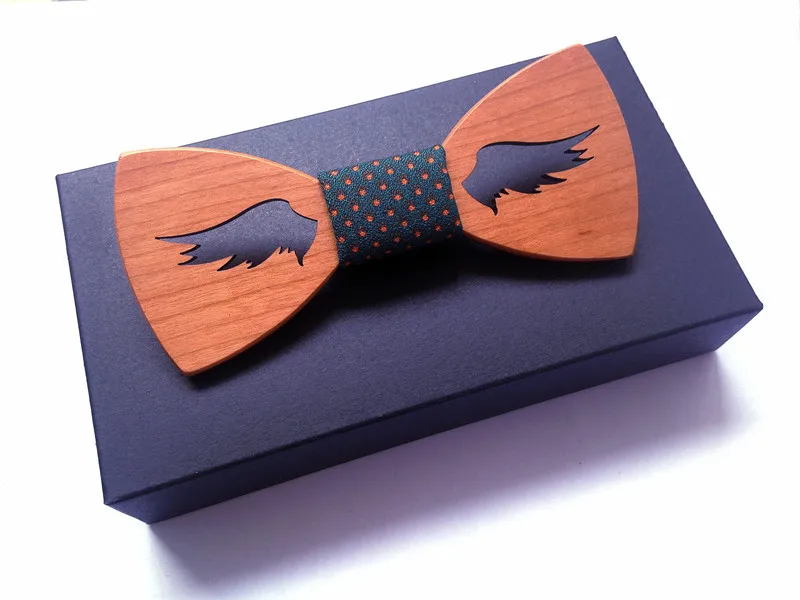 Наборы свадебных галстуков новейшая новинка Мужская деревянная бабочка