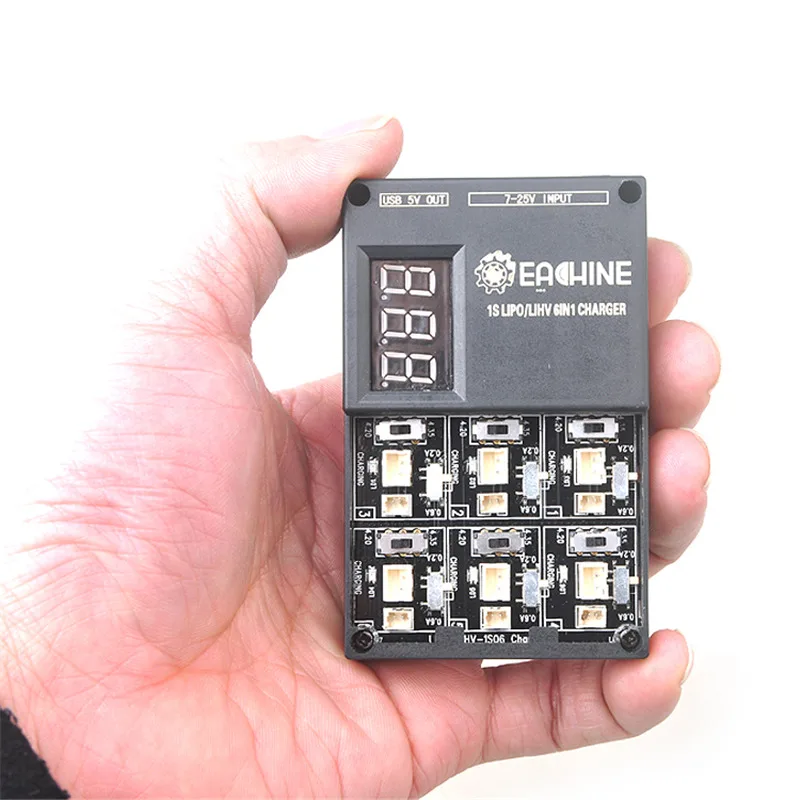 Зарядное устройство 6 в 1 3 8 В 1S Lipo LiHv плата для квадрокоптера Eachine QX65