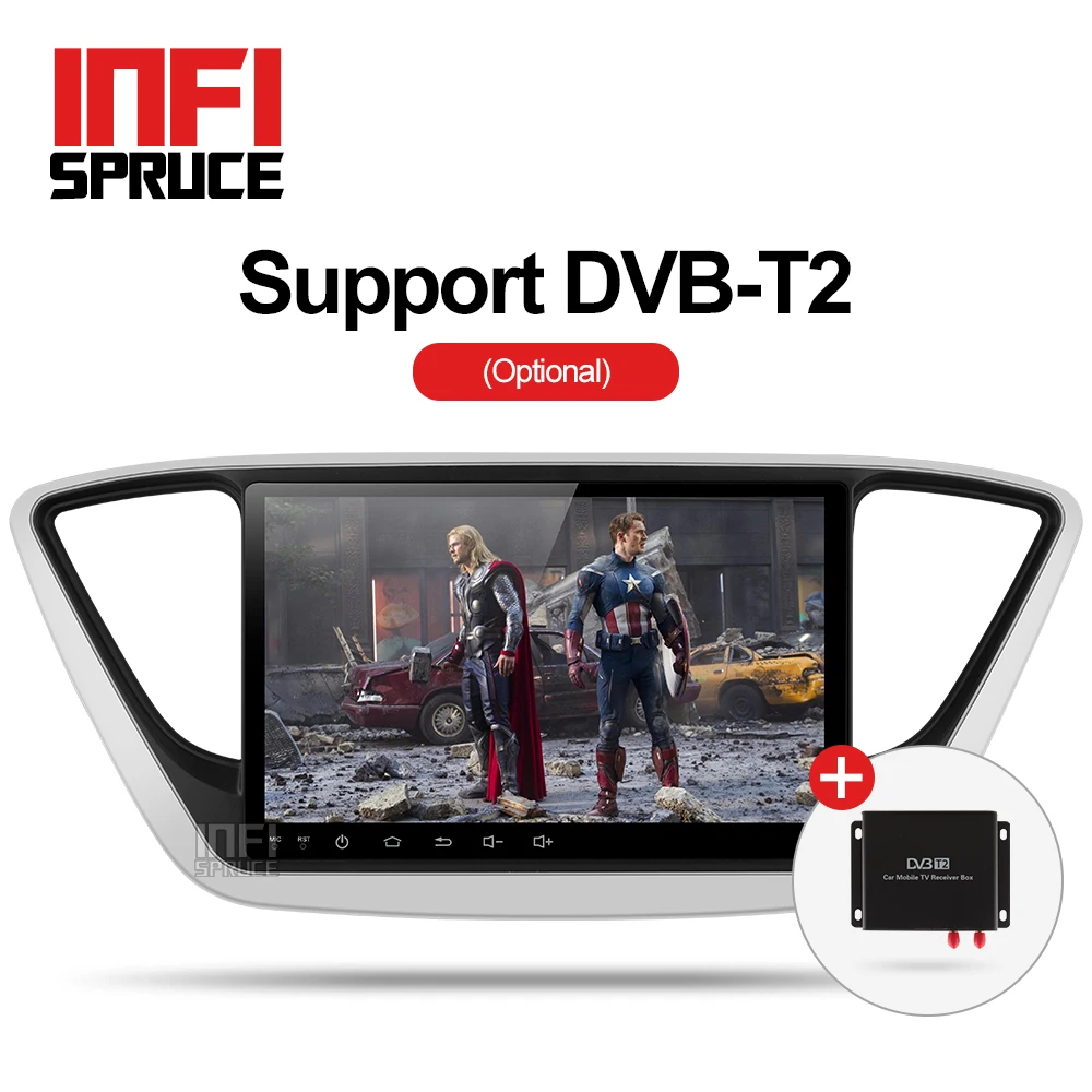 Infispruce автомобильный DVD gps для Hyundai Verna Solaris 2017 octa Core 9 &quotAndroid 8 1 ПК автомобиля Штатная