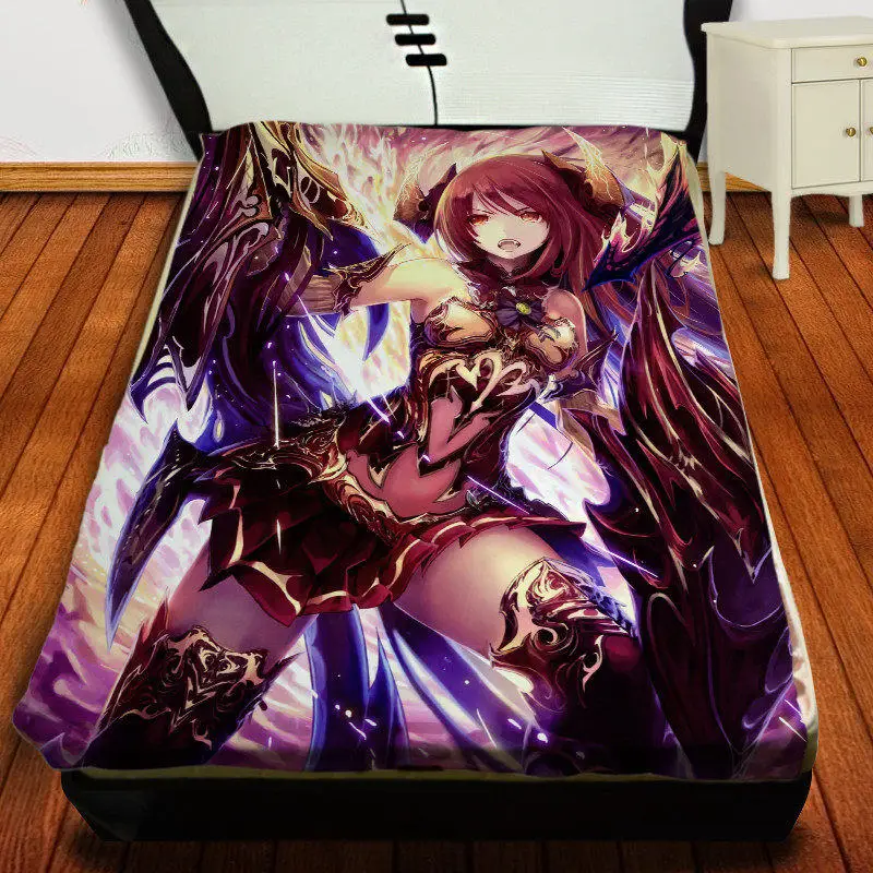 9 Аниме Манга RPG Rage of Bahamut GENESIS Throw Одеяло 001 - Цвет: 9