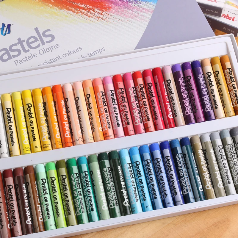 Pentel PHN искусство Цвет масляная пастель Цвет цветные карандаши искусство рисования Япония нетоксичные Смываемые 12/16/25/36/50 Цвета