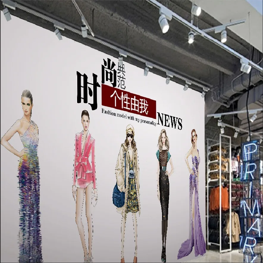 3d пользовательские модные и элегантные фигуры модели фото обои для модной одежды