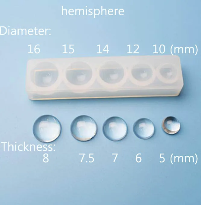 3 шт. силиконовая форма для ювелирных изделий полукруглые Кабошоны подвески из