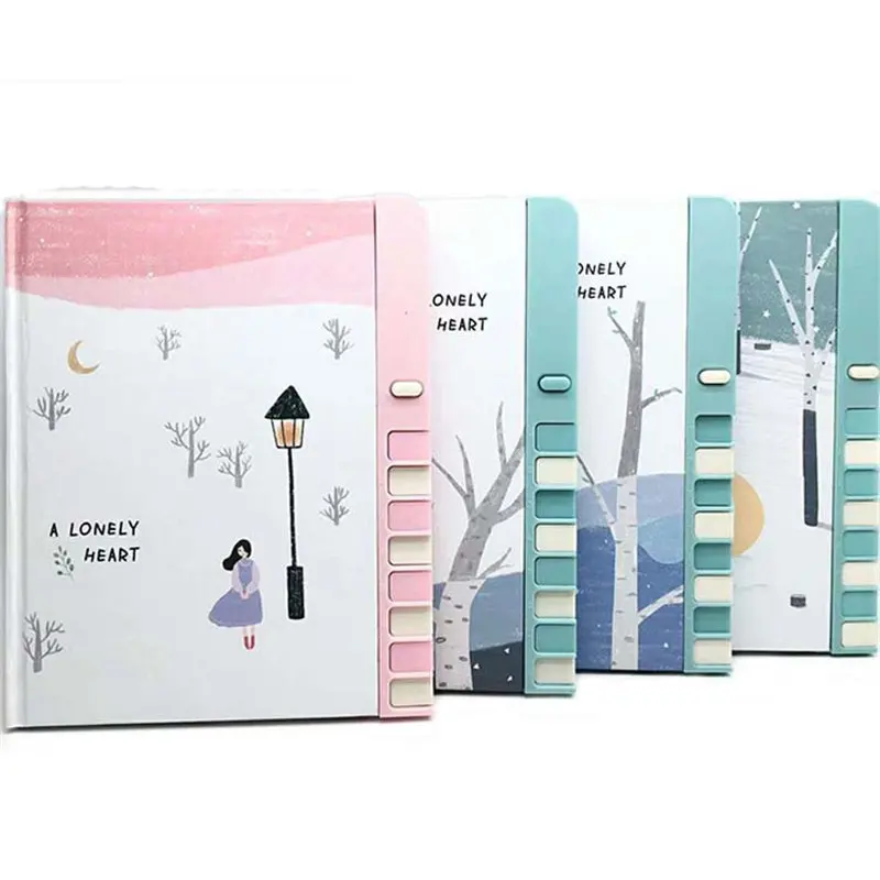 Милый мультяшный блокнот Coloffice 32K записная книжка для пианино детский с замком