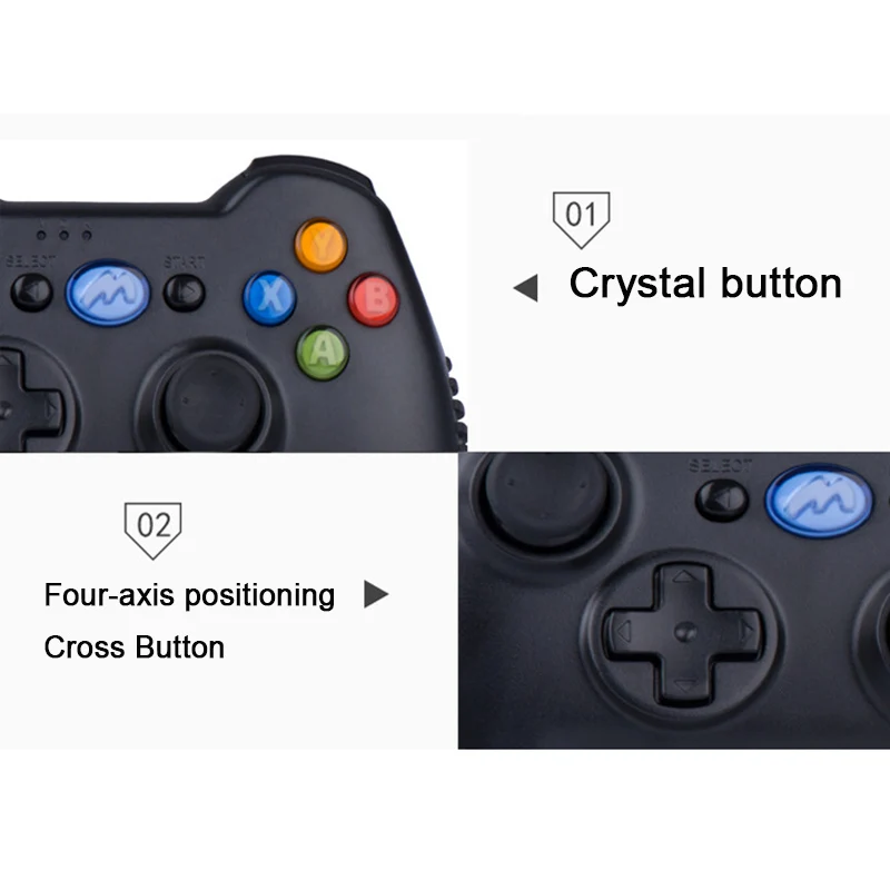 Вибрации g01 2.4 г беспроводной геймпад для playstation ps3 контроллер джойстик android tv box pc