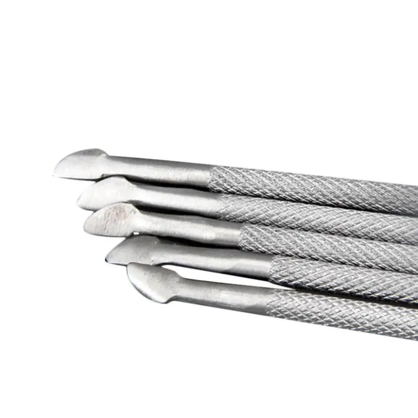 Красивая девушка 2017 новая мода 1 шт. двусторонний толкатель для кутикулы удаления