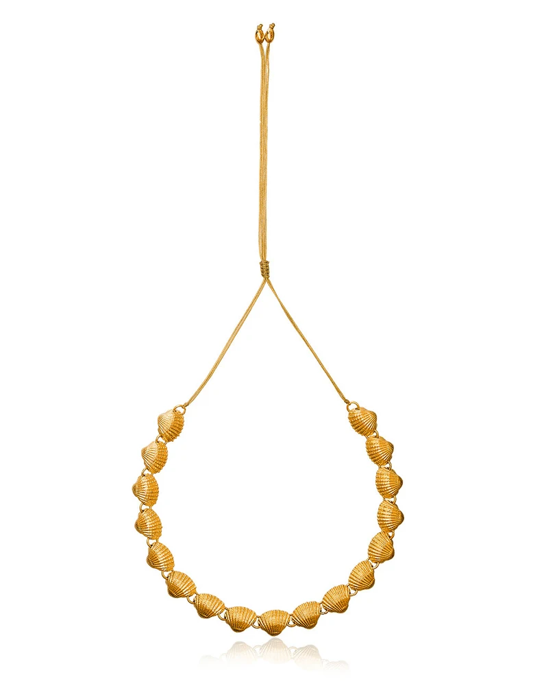 Заявление Bijoux Femme пляжные золото вентилятор Морская ракушка с гребешком женское ожерелье, бохо богемское короткое ожерелье колье-чокер гребень ожерелье с раковинами ювелирные изделия