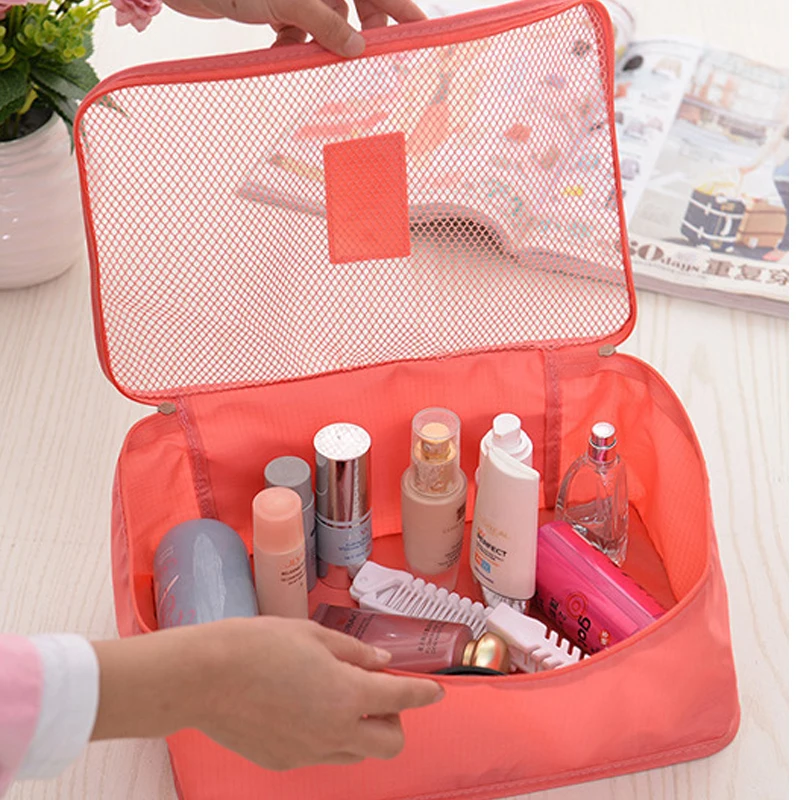 Сумка Органайзер косметичка большая емкость для хранения 6 в 1 органайзер одежды