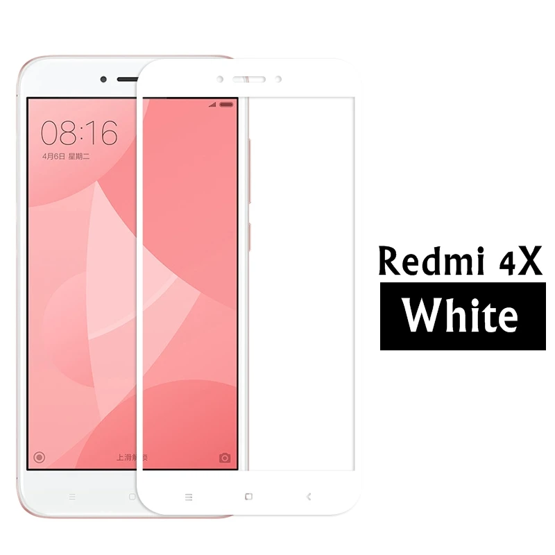 Закаленное стекло для Xiaomi Redmi 4 X защита экрана 4X полное покрытие 4X4 Redmi4X стеклянная