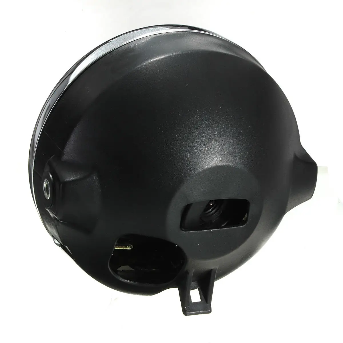 

12V Head Lamp Universal Turn Round H4 Halogen LED 17.5cm 7" Motorcycle