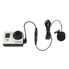 3,5 мм активный зажим микрофон с мини USB аудио адаптер микрофонный кабель для Gopro Hero 3 3 + 4 комплект аксессуаров для экшн-камеры