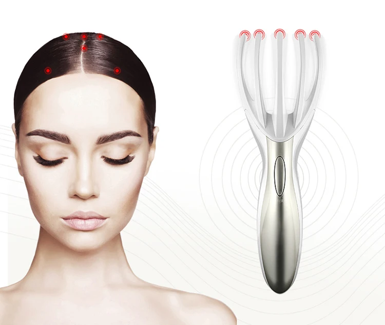 

Motor-driven Head For The Brain Portable Mini- Whole Body Healthcare Instrument Eight Claw Massage Comb Household