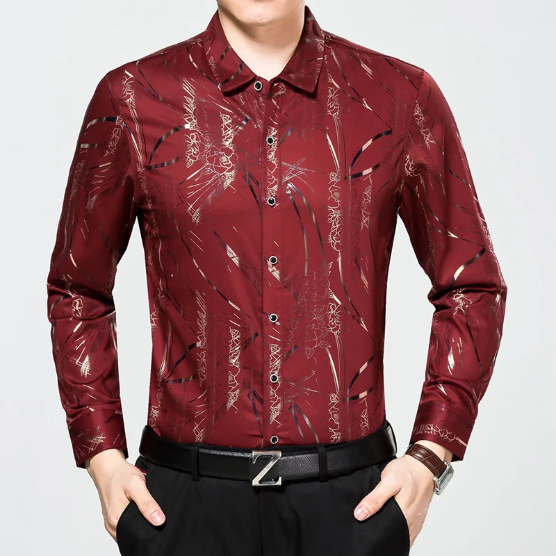 Новинка 2017 года мужские с длинными рукавами платье рубашка мужская Повседневное