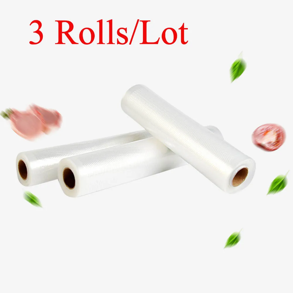 3 рулона в партии вакуумный Термоупаковщик пакеты для сохранения продуктов