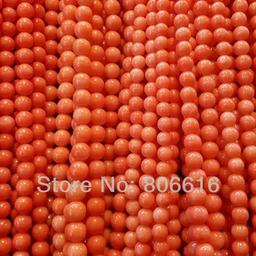 

AA Grade 8MM 98Pcs "Orange Pink " Natural Coral Loose Strand Jewelry Beads Accessories & Findings