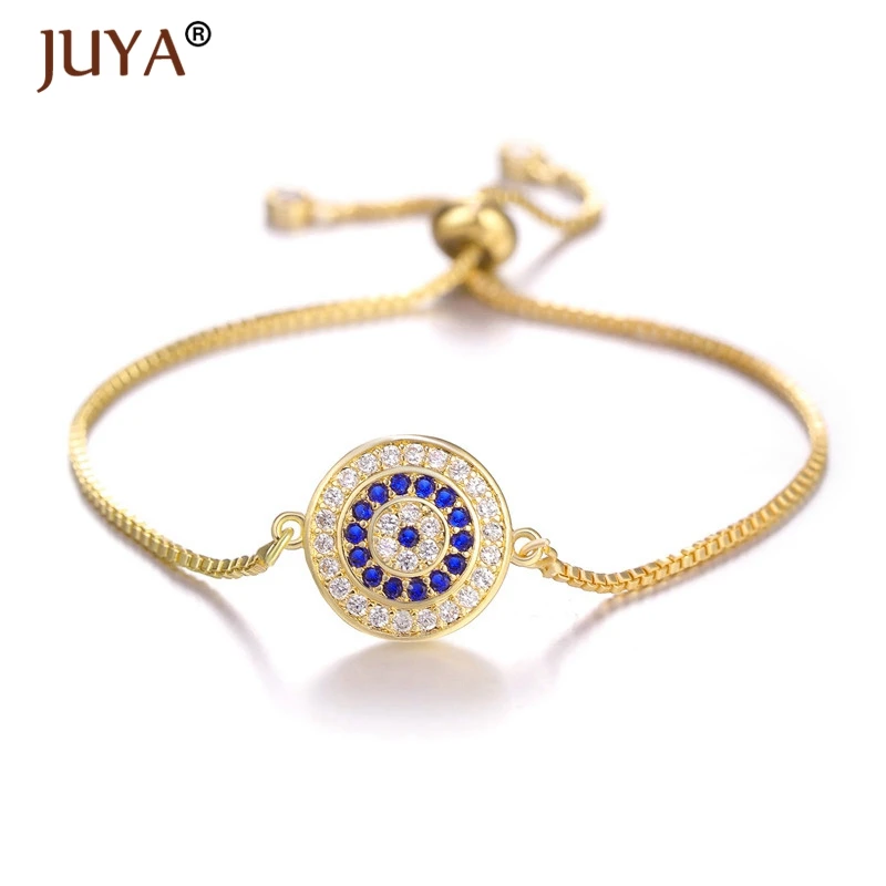 Juya модные медные инкрустированные прозрачные и синие циркониевые турецкие