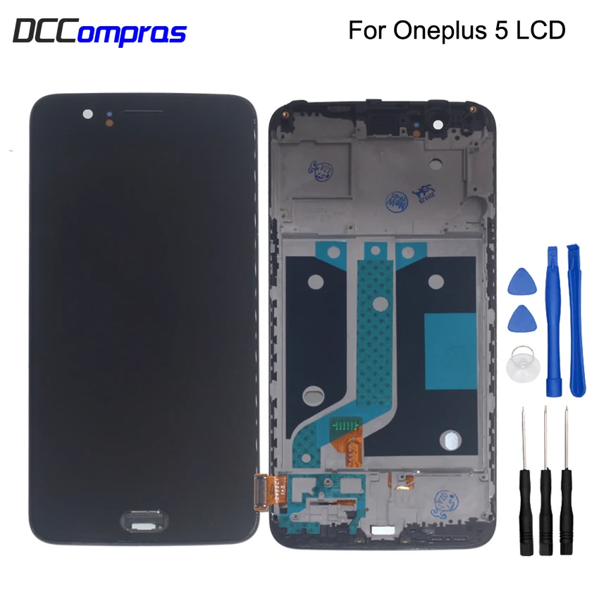 Для Oneplus 5 A5000 ЖК-дисплей сенсорный экран с рамкой дигитайзер сборка для PhoneParts