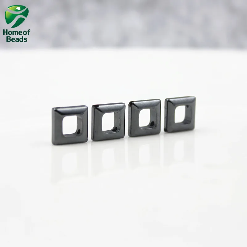 Новое поступление качественные Квадратные бусины из гематита натурального