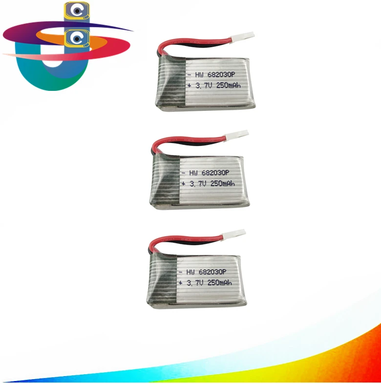 3 7 В 250 мАч шт./лот Lipo батарея для Syma X11C X701 U830 FY310 Запчасти самолетов с дистанционным