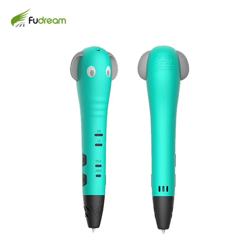 Fudream new coming P65 3d printer pen Elephant 3D with USB power charger and ABS filaments small package as gifts for kids | Компьютеры и
