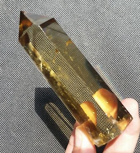 SUIRONG 410 + натуральный цитрин кристалл грубой полированная точка из Китая|citrine