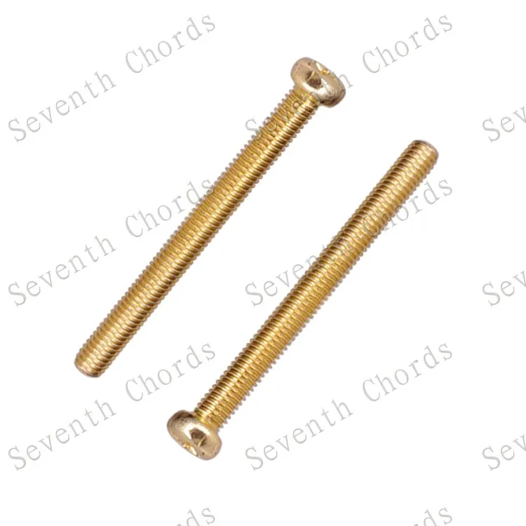 48 Pcs M3*30mm Bass Guitar Bridge String Saddle Adjust Spring Humbucker Pickups Height Screws - Pitch 0.5mm | Спорт и развлечения