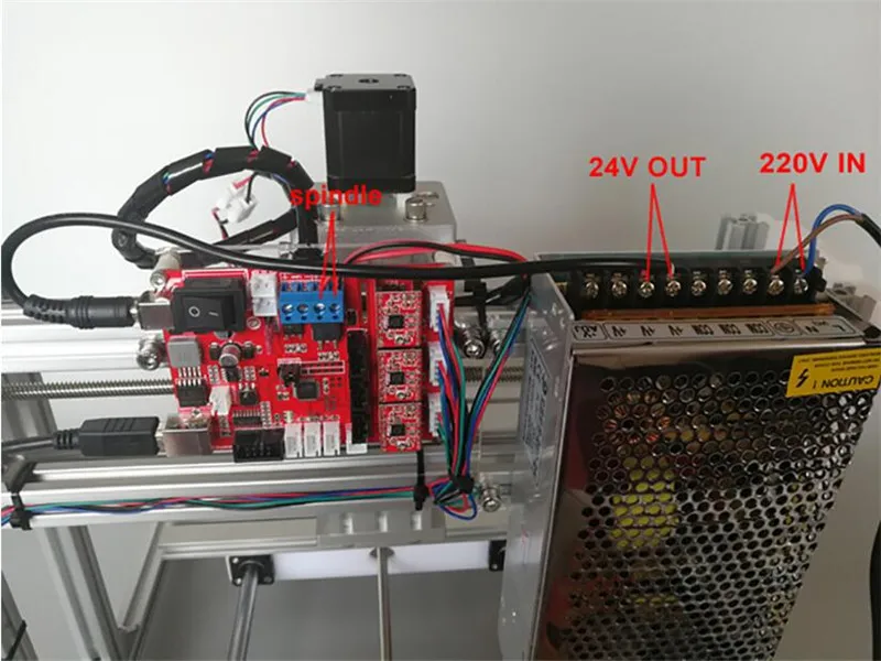 ELF-2818 гравировальный станок с ЧПУ набор DIY ЧПУ 3d принтер Круглый Резной маленький DIY Набор