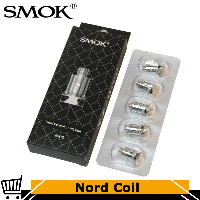 Оригинальная сменная катушка Smok Nord 5 шт./лот сердечник сетки 0 6 Ом 1 4 для комплекта