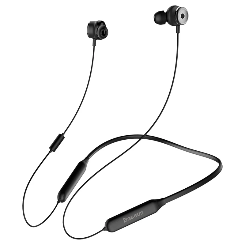 Baseus S15 ANC Wireless Bluetooth Earphone Active Noise Cancellation V4.2 Bluetooth Sport Earphones with Mic for Mobile Phone - Цвет: Black Earphone