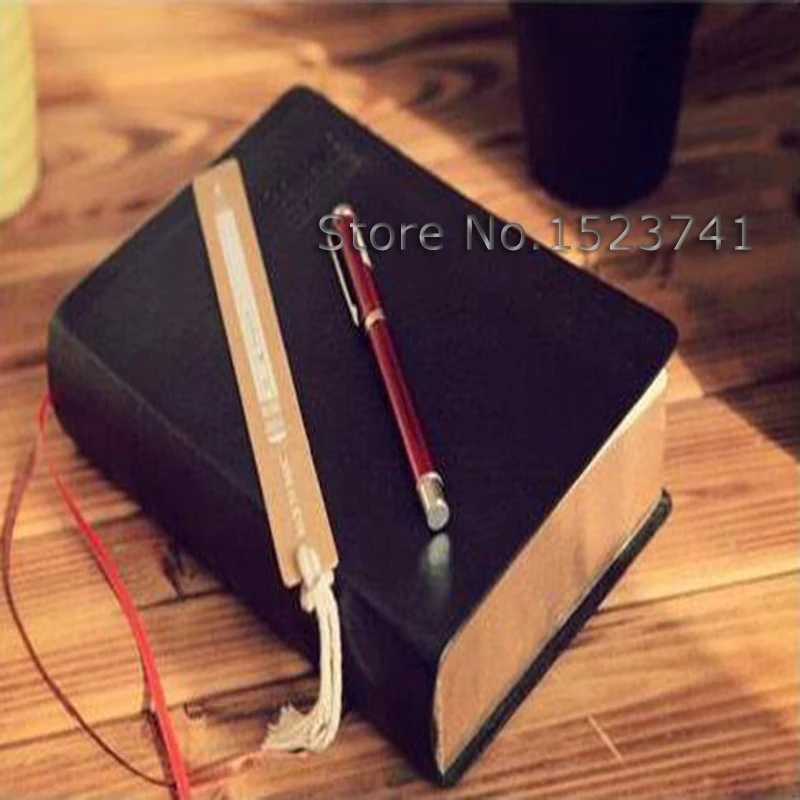 Верь в Библию дневник книга черный Ретро Чехол из искусственной кожи с золотым