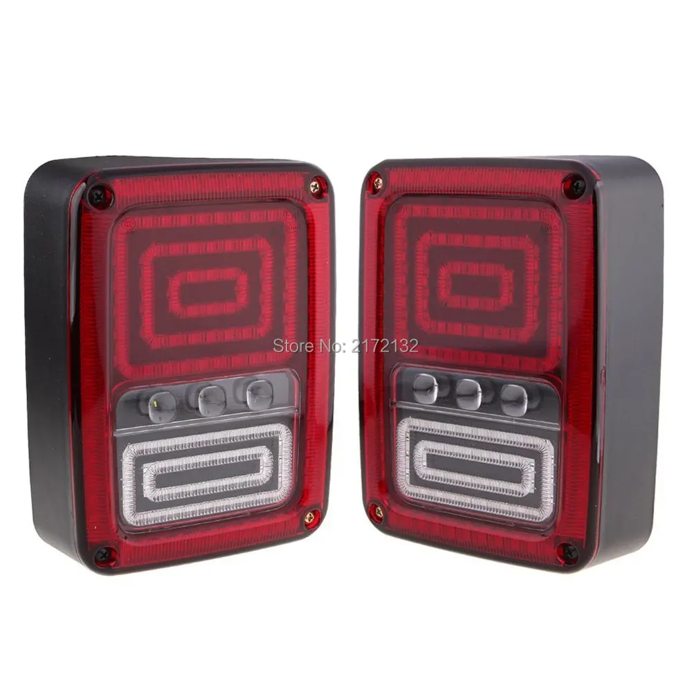 2 Шт. Светодиодных Задних Огни Американская Европейская Версия Хвостовые Фары на