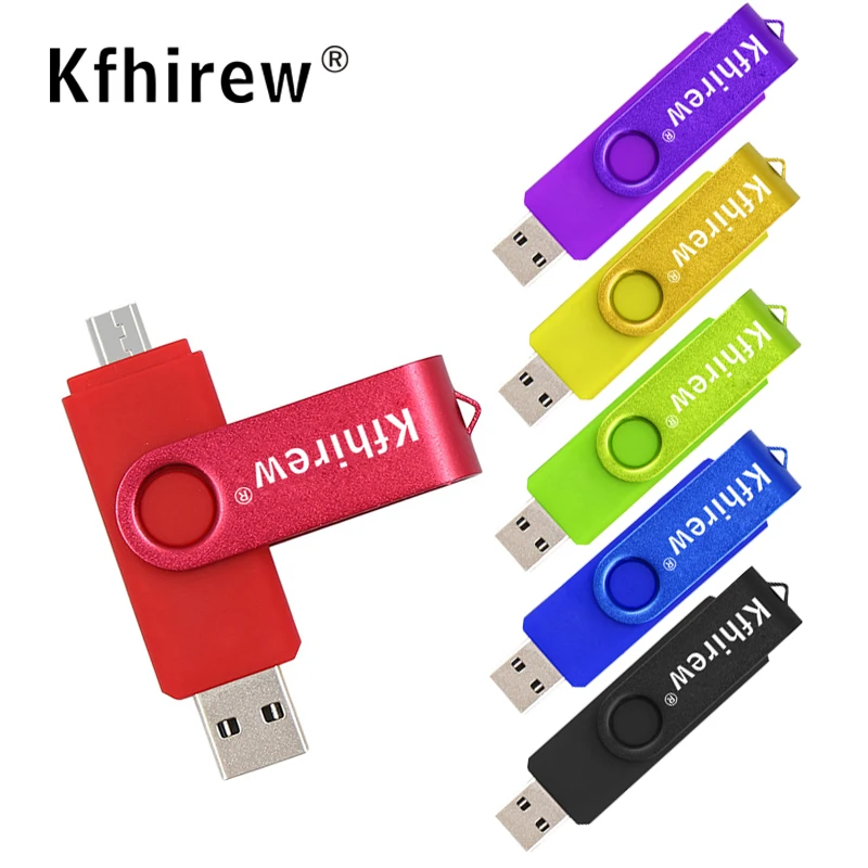OTG флэш накопитель USB металлический 64 ГБ для телефона/ПК Флэшка 8 внешнее