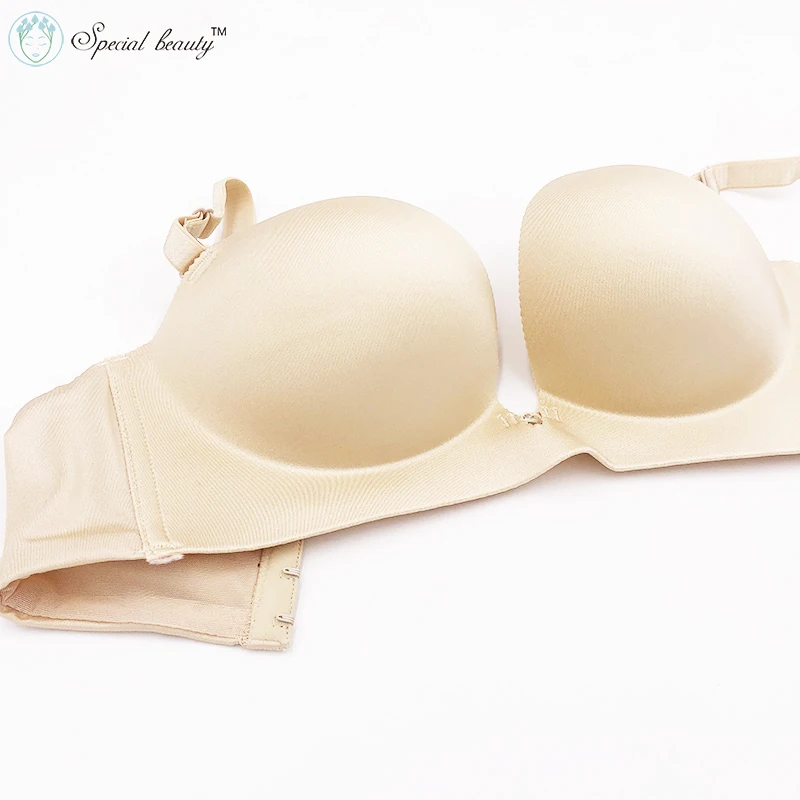 Special Beauty!Free shipping!Skin color Super low price Underwire Push Up top selling product in 2018Glossy face Sexy 1/2cup bra