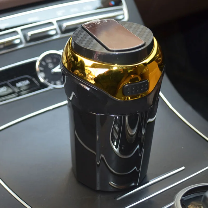 PARASOLANT Съемная автомобильные принадлежности пепельница с светодиодный свет сигареты сигары пепельницы, оригинальная игрушечная пепельницы N12D