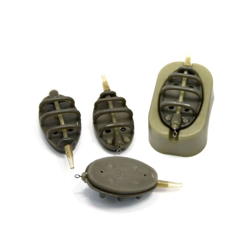 Карп Рыбалка встроенный метод подачи 4 кормушки 15/20/25/35 г 30/40/50/60 набор прессформы