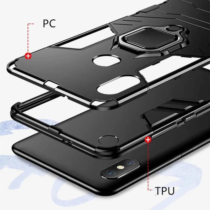 Для Xiaomi mi 8 8SE 8lite 6X 5X MAX2 MAX3 подставка с магнитным кольцом чехол x2 x2s POCOF1 Мягкий ТПУ