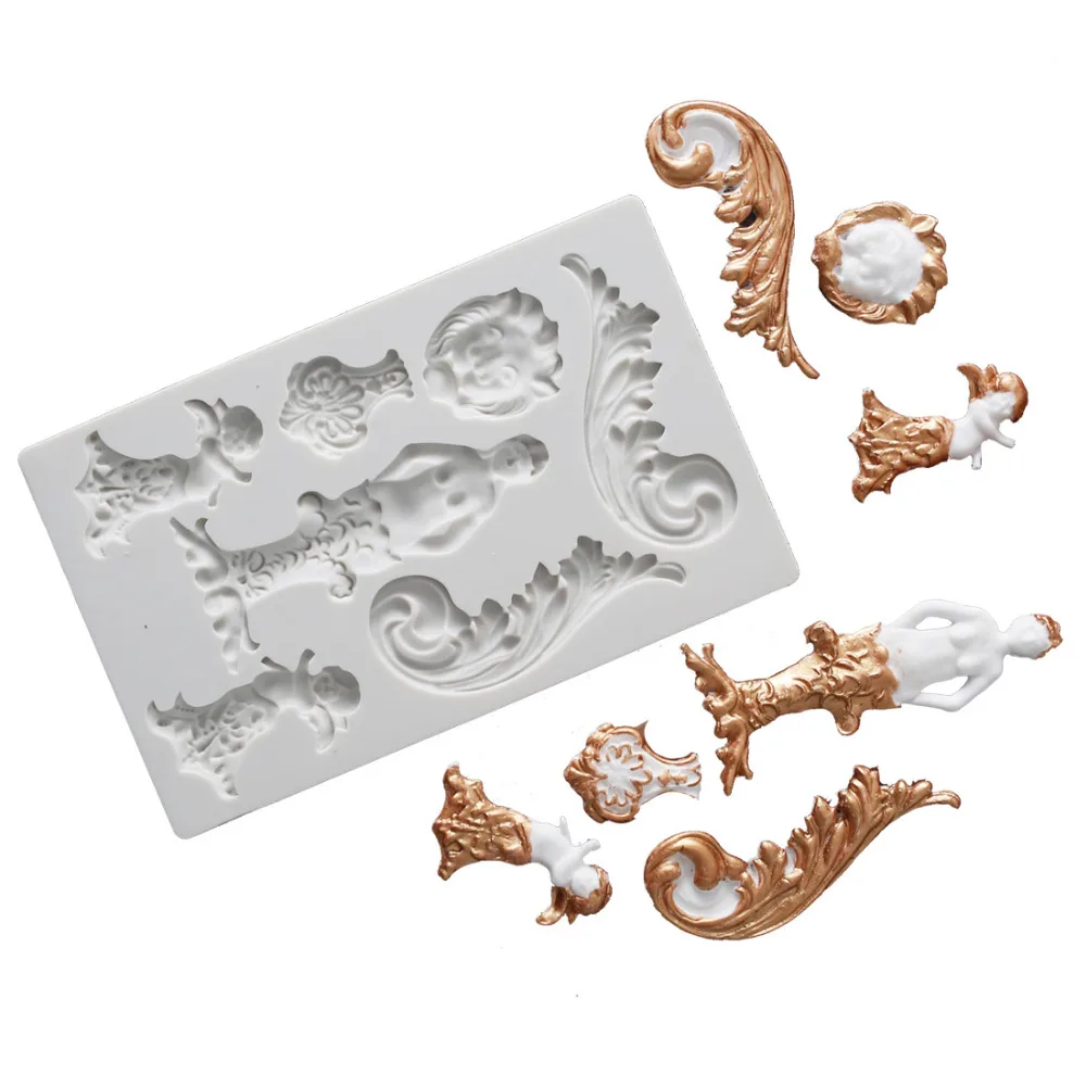 

Luyou 1pcs Mermaid Silicone Mold Lion Fondant Mould Cake Decorating Tools Cake Lace Molds,Sugarcraft, Kitchen Accessories FM1630