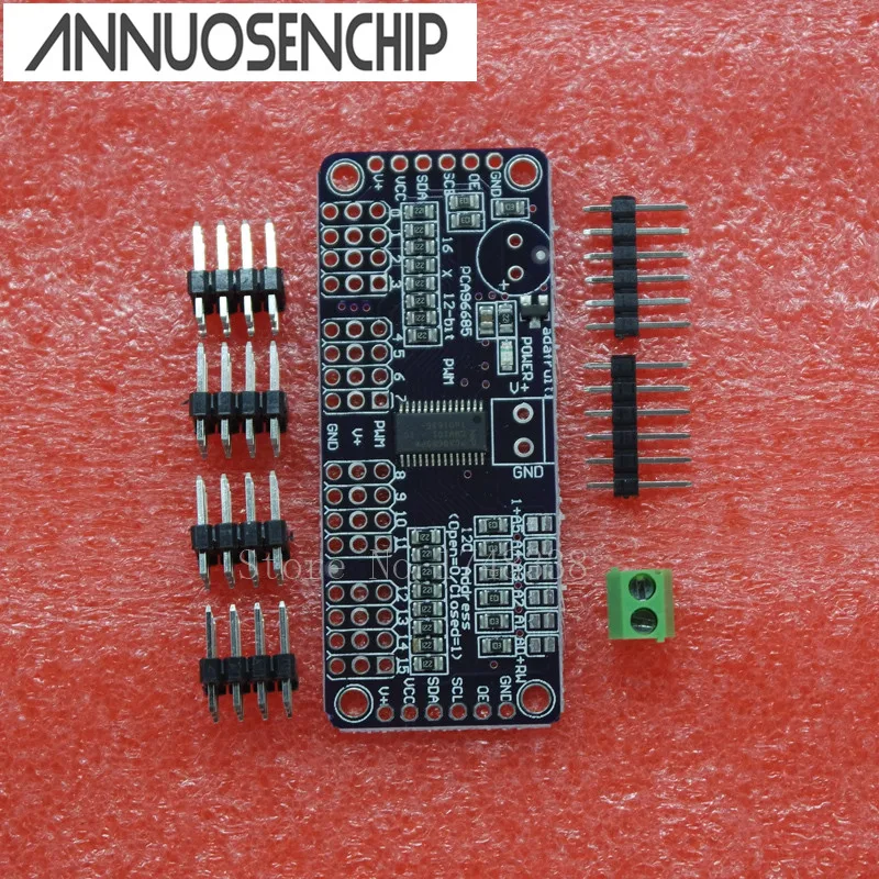 CJMCU PCA9685 16 канальный 12 битный PWM сервопривод I2C Модуль интерфейса контроллера