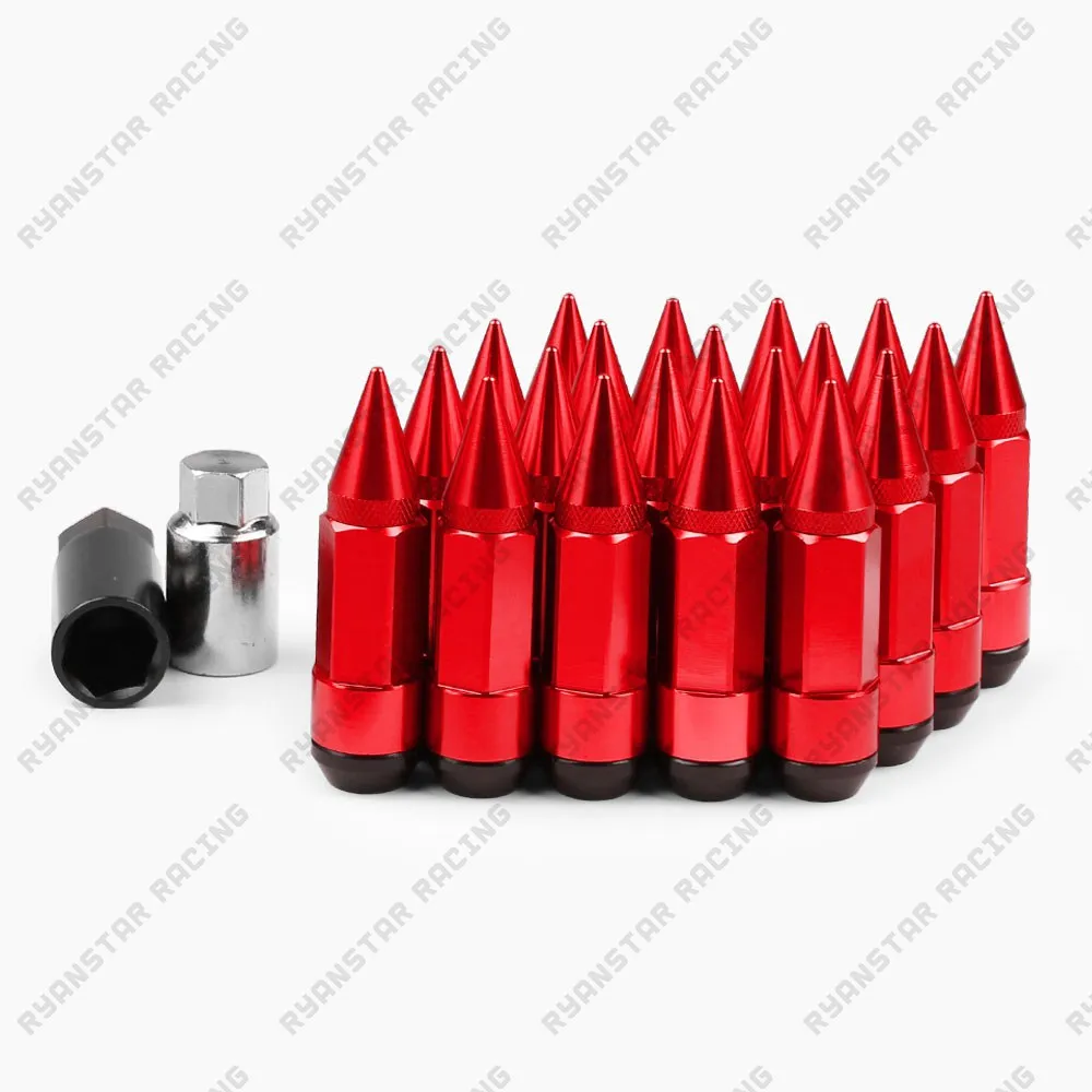 20 шт. колеса орехи Высокое качество алюминия расширенный тюнер гайки с Спайк для