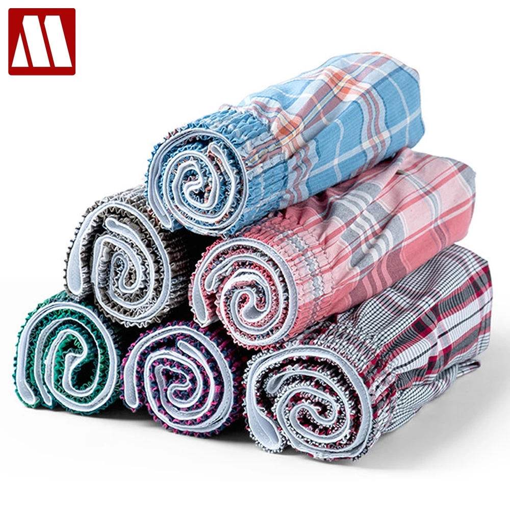 6 шт./лот мужское нижнее белье боксеры шорты Трусы из хлопка для мужчин высокого