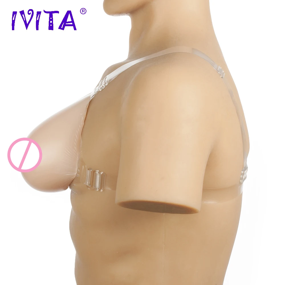IVITA 800 г большие силиконовые поддельные грудь Драг королева Трансвестит