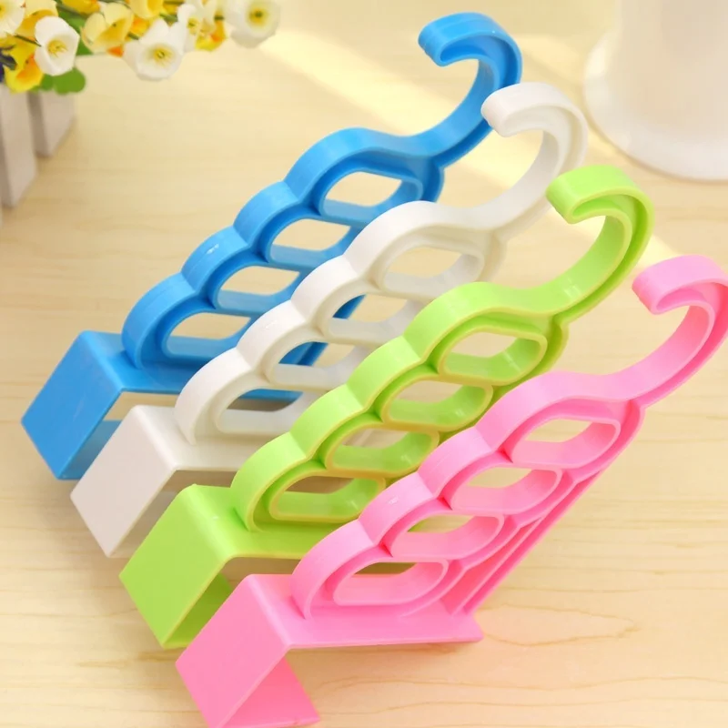 Hot Multi-Function Home Accessories Foldable Clothes Hanger Drying Rack 5 Hole Suit Bathroom Door Plastic Organizer MDD88 | Дом и сад