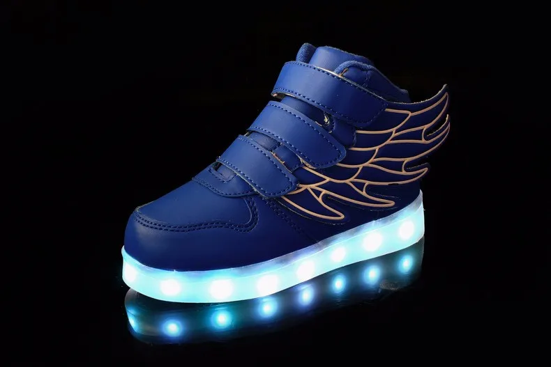 Детская обувь; Chaussures Led Enfants; Зарядка через usb; детская обувь; светильник; Детские светящиеся кроссовки; обувь для девочек и мальчиков; 25-37