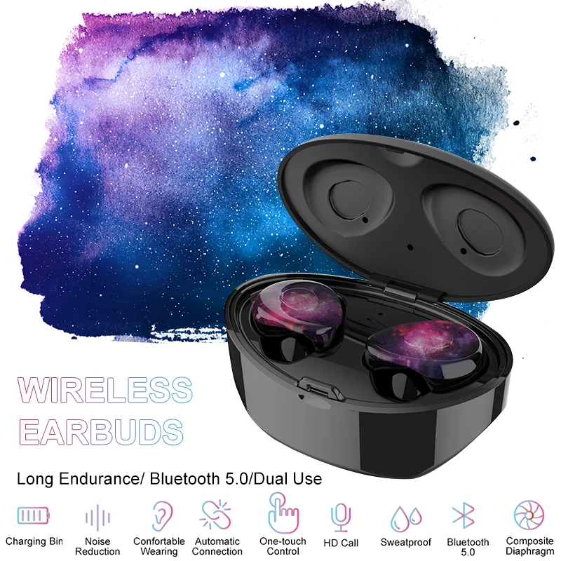 Беспроводные наушники 6D Stereo Bluetooth 5 0 TWS X1 водонепроницаемые вкладыши с