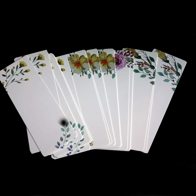 40 шт./компл. классические цветочные бумажные пустые закладки ярлыки сделай сам