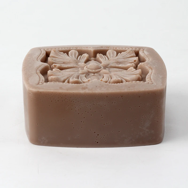 Силиконовая форма для мыла ручной работы квадратная с классическим узором